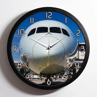 Thumbnail for Face to Face with Boeing 787 aviation design on premium wood and metal wall clock.