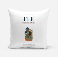 Thumbnail for Florence Airport (FLR) design on white pillow