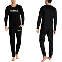 Thumbnail for Pilots They Know How To Fly men pajamas - Black