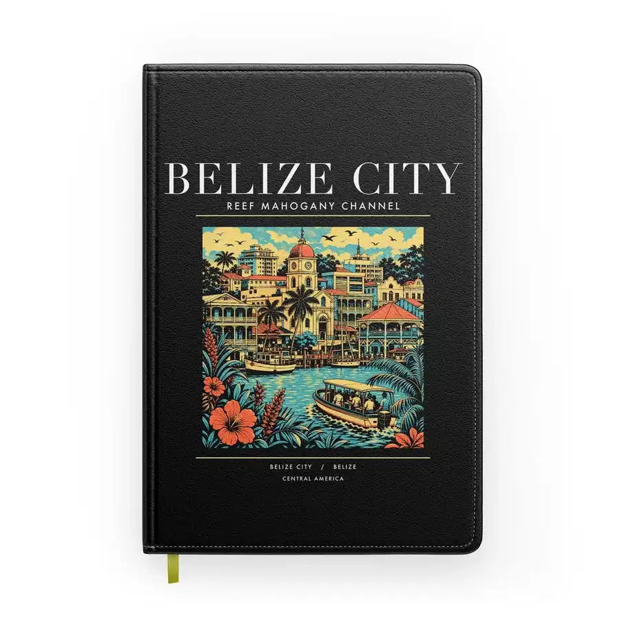 BELIZE CITY - Poster - Notebook - Black