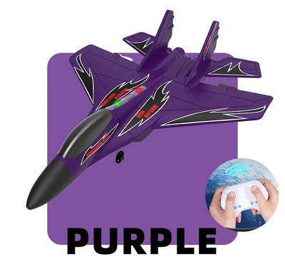 Side view of ZY-420 Remote Control Aircraft Fighter Fixed Wing Fall Resistant Epp Foam Remote Control aviation RC model in du.