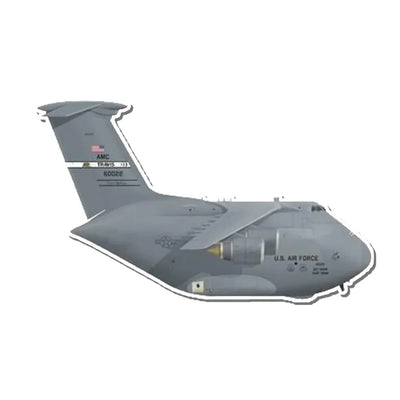 U.S. Air Force Travis Air Force Base C-5 Super Galaxy Transport Aircraft Airplanes sticker, Wide 6cm (2.3inches)