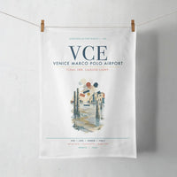 Thumbnail for Venice Marco Polo Airport (VCE) design on white towel