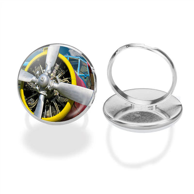 Double-Decker Airplane's Propeller aviation ring in stainless steel.