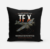 Thumbnail for Bristol Beaufighter TF X design on black pillow