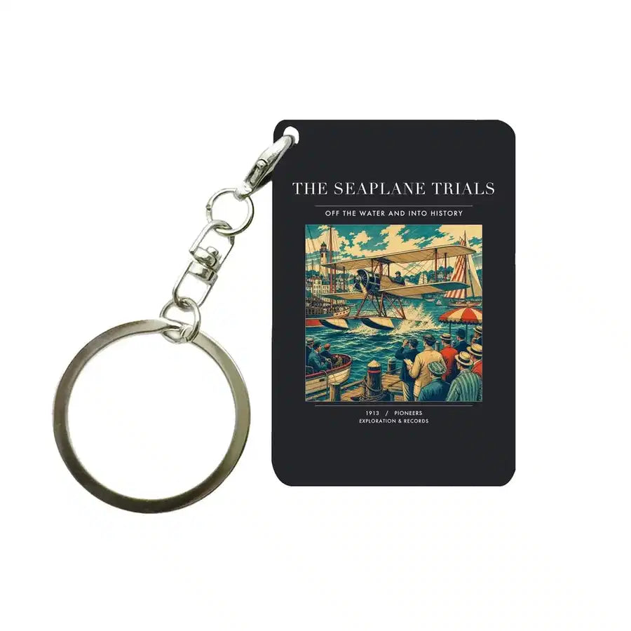 VINTAGE G4005 - The Seaplane Trials - Designed Key Chain design on black