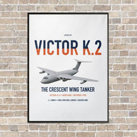 Thumbnail for Handley Page Victor K.2 vertical canvas print - framed - white background