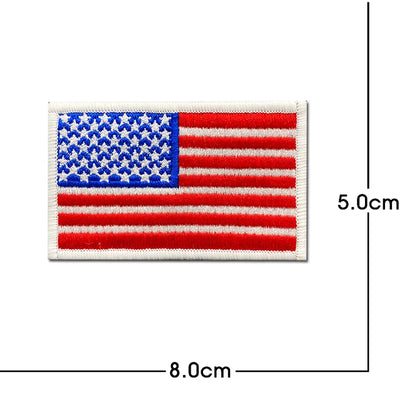 Embroidery United States of America (USA) aviation design patch in embroidered fabric.