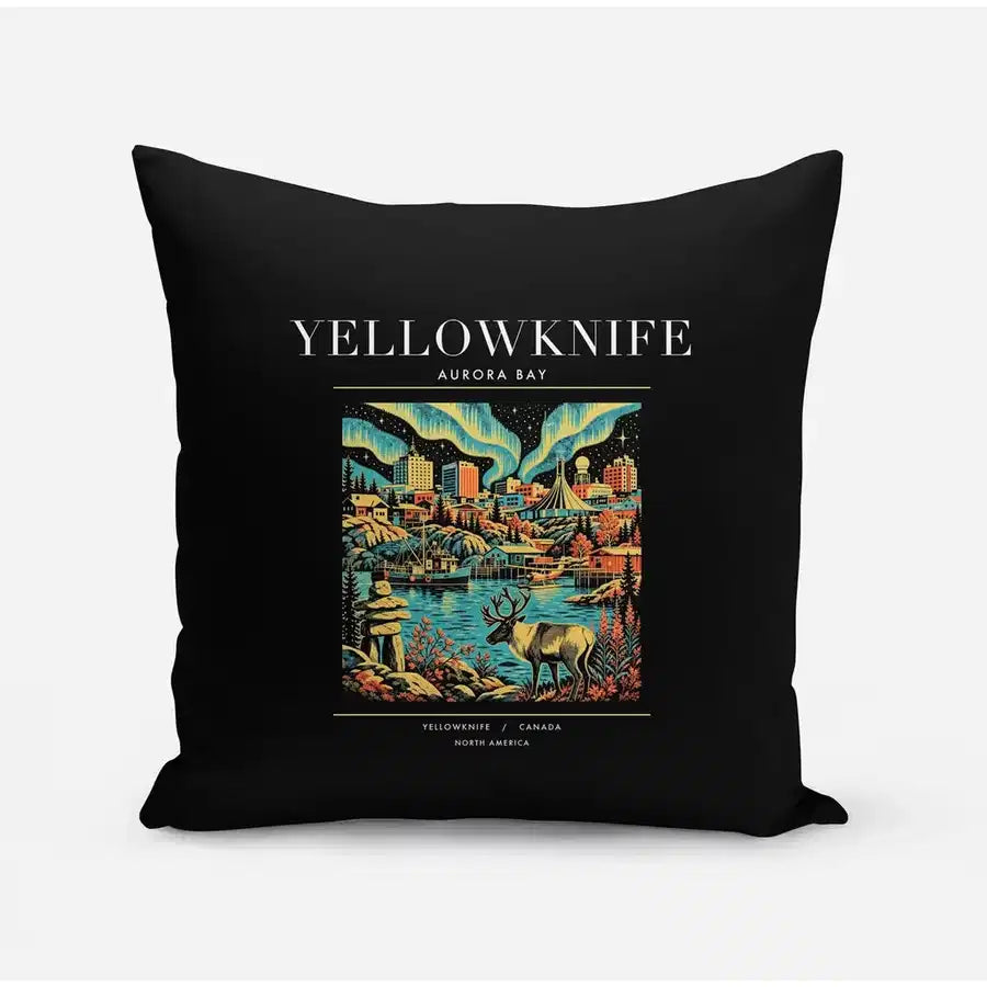 YELLOWKNIFE - Poster - Pillow - Black