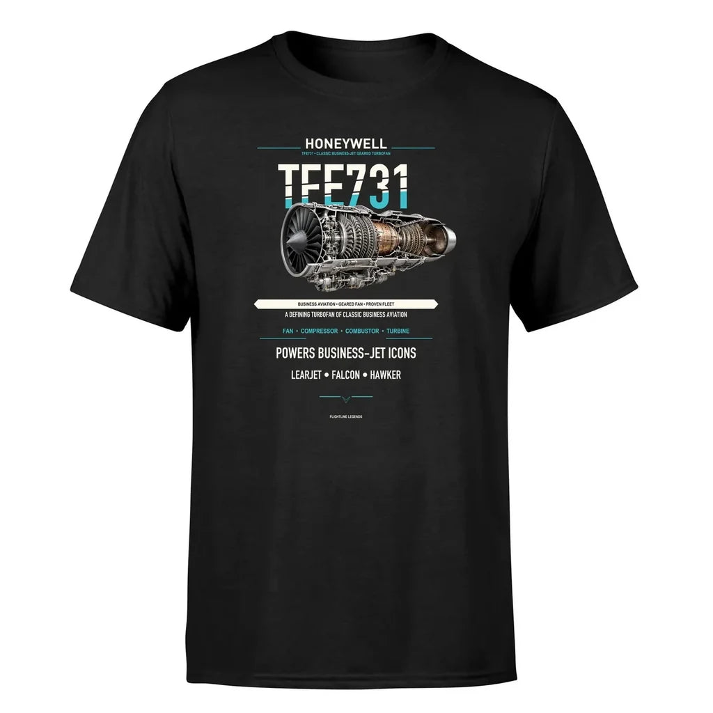 TFE731 design on black single side