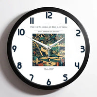 Thumbnail for VINTAGE G4269 - The Swallows In The Rafters - Designed Wall Clocks design on white framed