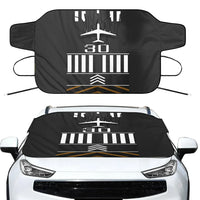 Thumbnail for Runway 30 Car aviation design on car windshield cover.