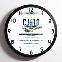 Thumbnail for CJ610 design on white framed wall clock