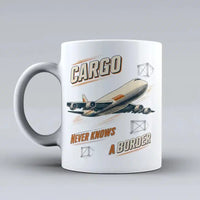 Thumbnail for 581 - Cargo Never Knows A Border - Mug design on white signal