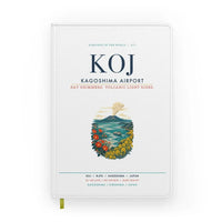 Thumbnail for Kagoshima Airport (KOJ) design on white notebook