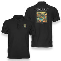 Thumbnail for CEDAR KEY - Poster - Double-Side Polo - Black