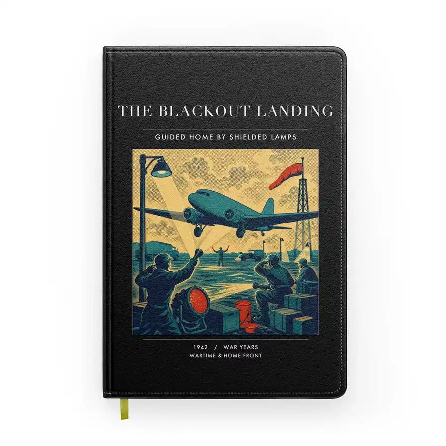 VINTAGE G4501 - The Blackout Landing - Designed Notebooks design on black