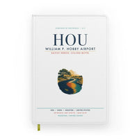 Thumbnail for William P. Hobby Airport (HOU) design on white notebook