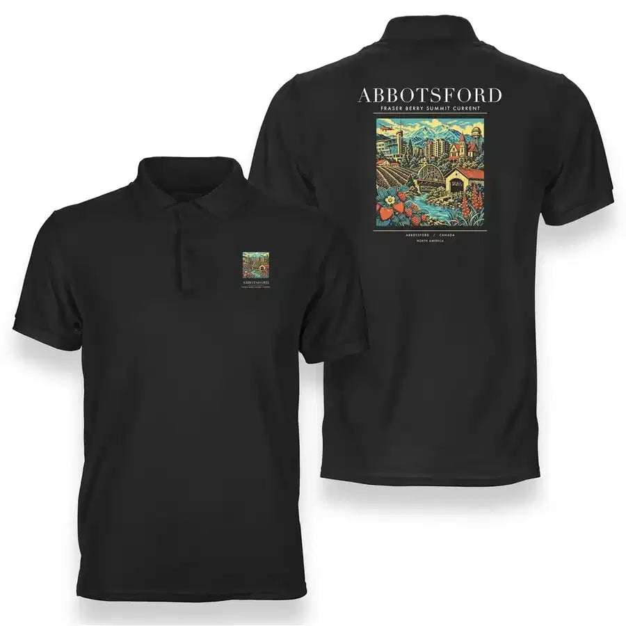 ABBOTSFORD - Poster - Double-Side Polo - Black