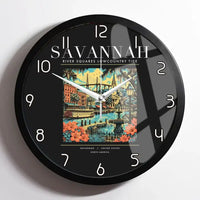 Thumbnail for SAVANNAH - Poster - Wall Clock Framed - Black
