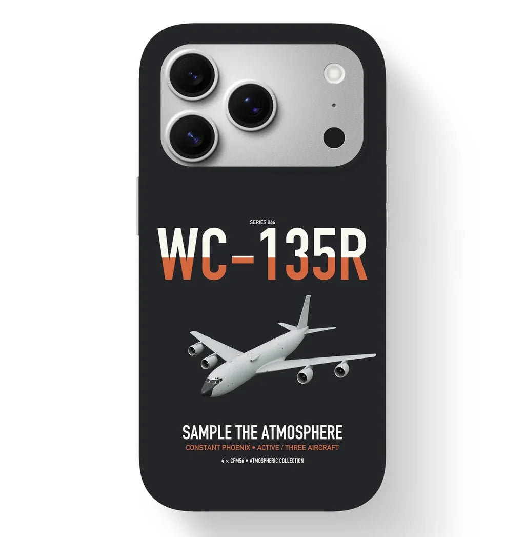 WC-135R Constant Phoenix design on black magsafe iphone case, for iPhone 17 Pro