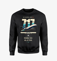 Thumbnail for Boeing 717-200 design on black sweatshirt