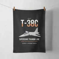 Thumbnail for T-38C Talon design on black towel