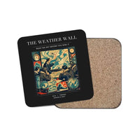 Thumbnail for The Weather Wall - Designed Coasters design on black 1-piece