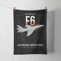 Thumbnail for Hawker Hunter F6 design on black towel