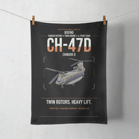 Thumbnail for Boeing CH-47D design on black towel