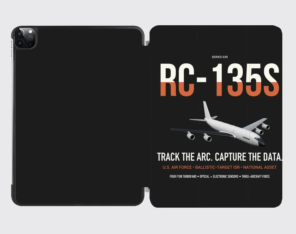 RC-135S Cobra Ball design on black ipad tablet case