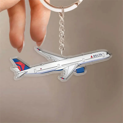 Delta Air Lines Airbus A350 Design Acrylic Keychain