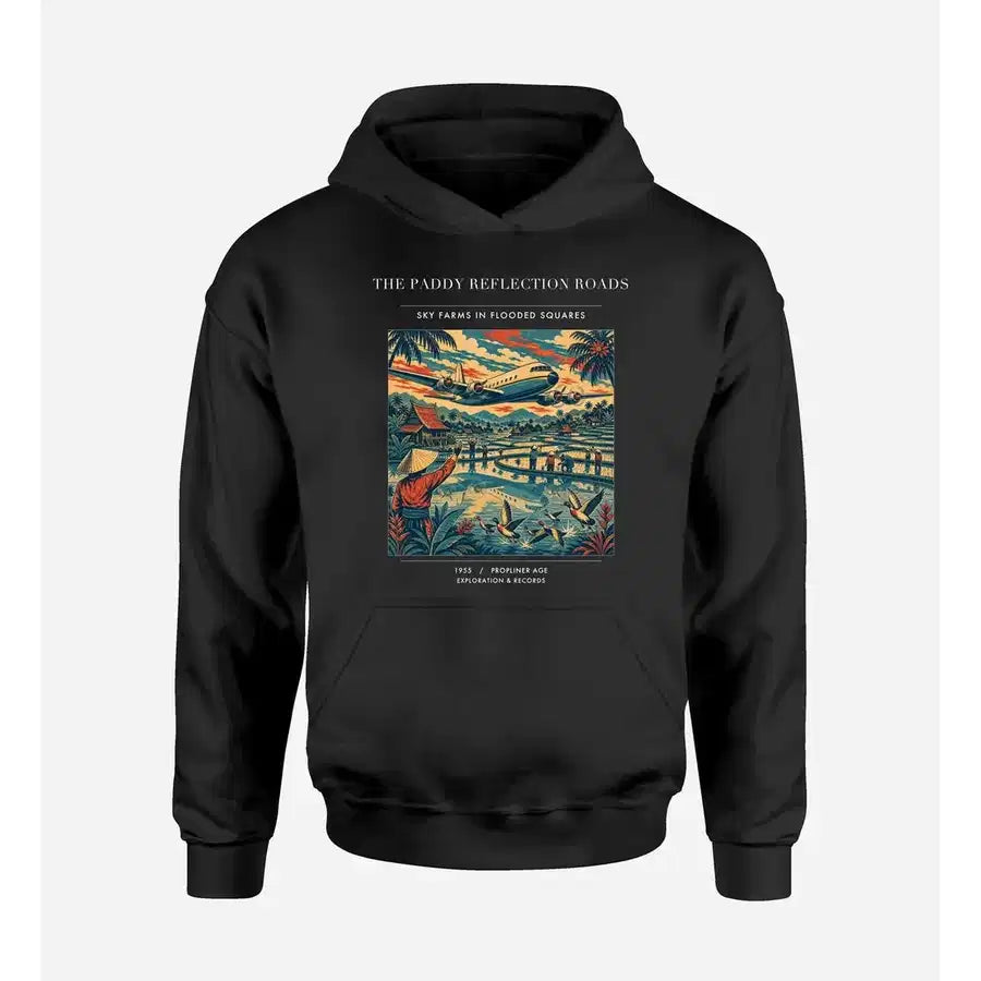 VINTAGE G4497 - The Paddy Reflection Roads - Premium Hoodie design on black premium