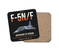 Thumbnail for F-5N F Adversary design on black 1 piece coaster