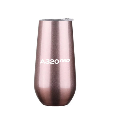 A320neo & Text 6oz Egg aviation design on 6oz egg cup, compact 6oz ceramic.