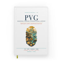 Thumbnail for Shanghai Pudong International Airport (PVG) design on white notebook