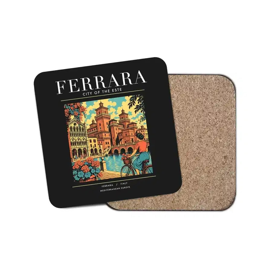 FERRARA - Poster - Coaster - Black