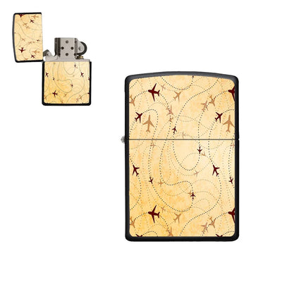 Vintage Travelling with aviation metal lighter in premium metal alloy.