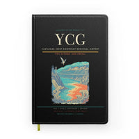 Thumbnail for Castlegar–West Kootenay Regional Airport (YCG) design on black notebook