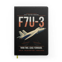Thumbnail for F7U-3 Cutlass design on black notebook