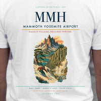 Thumbnail for Mammoth Yosemite Airport (MMH) double-side t-shirt design close-up cover