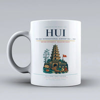Thumbnail for Bai International Airport HUI — Hue Mug design on white phu