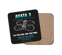 Thumbnail for DJI Avata 2 design on black 1 piece coaster