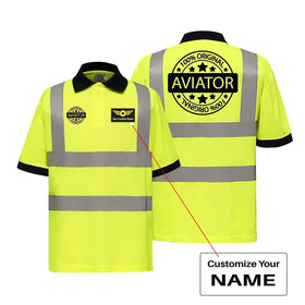 %100 Original Aviator Reflective Polo T-Shirts