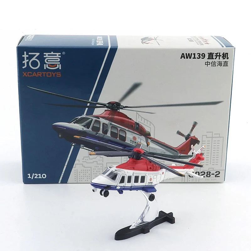 1/210 Scale AW139 Alloy Diecast CITIC Haizhi aviation themed helicopter model in die-cast metal.
