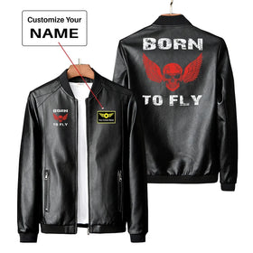 Born To Fly SKELETON PU Leather Jackets