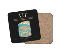 Thumbnail for Vitoria Airport (VIT) design on black 1 piece coaster