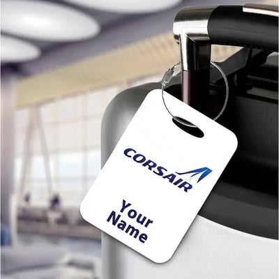 Corsair Airlines aviation acrylic luggage tag in durable acrylic.