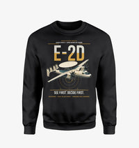 Thumbnail for E-2D Advanced Hawkeye design on black sweatshirt