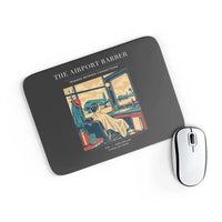 Thumbnail for VINTAGE G4377 - The Airport Barber - Designed Mouse Pads design on black rectangle